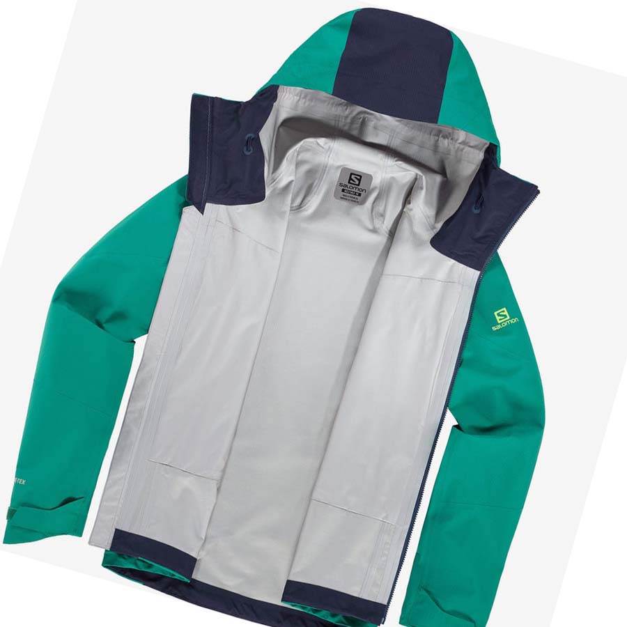 Chaquetas Salomon OUTPEAK GORE-TEX WATERPROOF 3L Hombre Verdes | MX 3276NWY